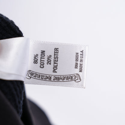 CHROME HEARTS VINTAGE SCRIPT FLORAL CROSS ZIP UP HOODIE