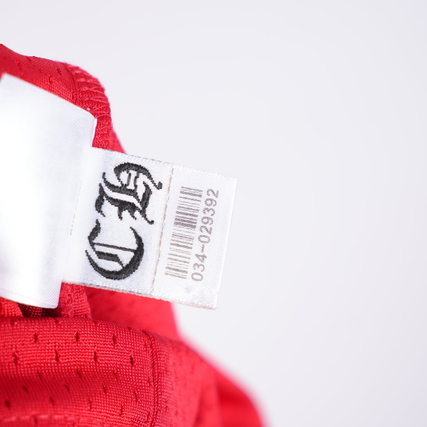 CHROME HEARTS RED MESH 'FORM' SHORT SLEEVE JERSEY