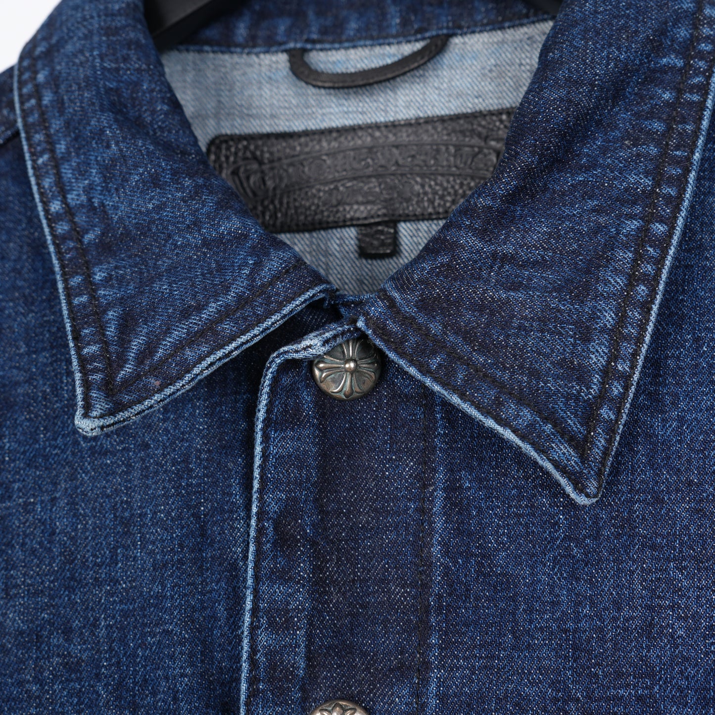 CHROME HEARTS Motorbreath Dagger Zip Denim Jacket