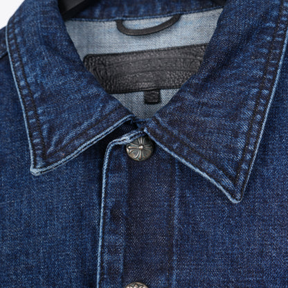 CHROME HEARTS Motorbreath Dagger Zip Denim Jacket