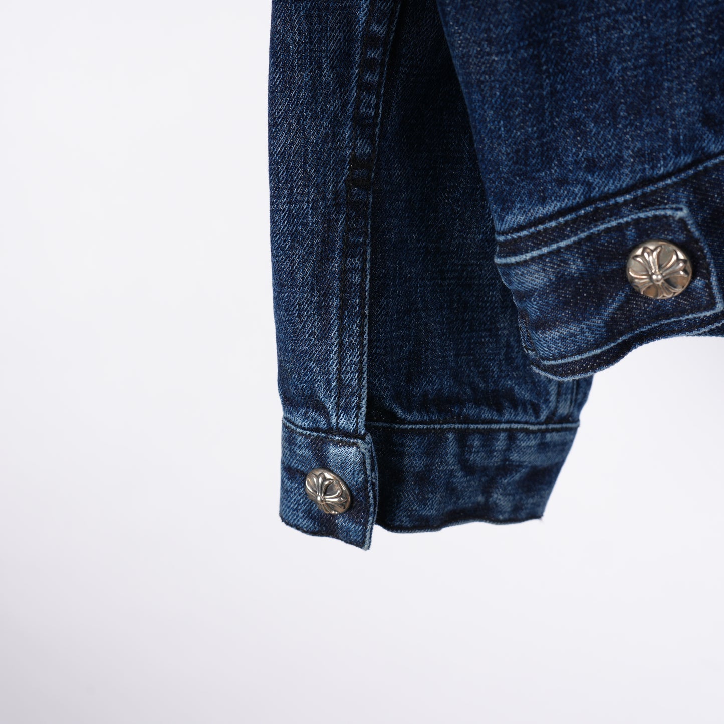 CHROME HEARTS Motorbreath Dagger Zip Denim Jacket