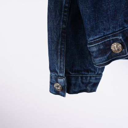 CHROME HEARTS Motorbreath Dagger Zip Denim Jacket