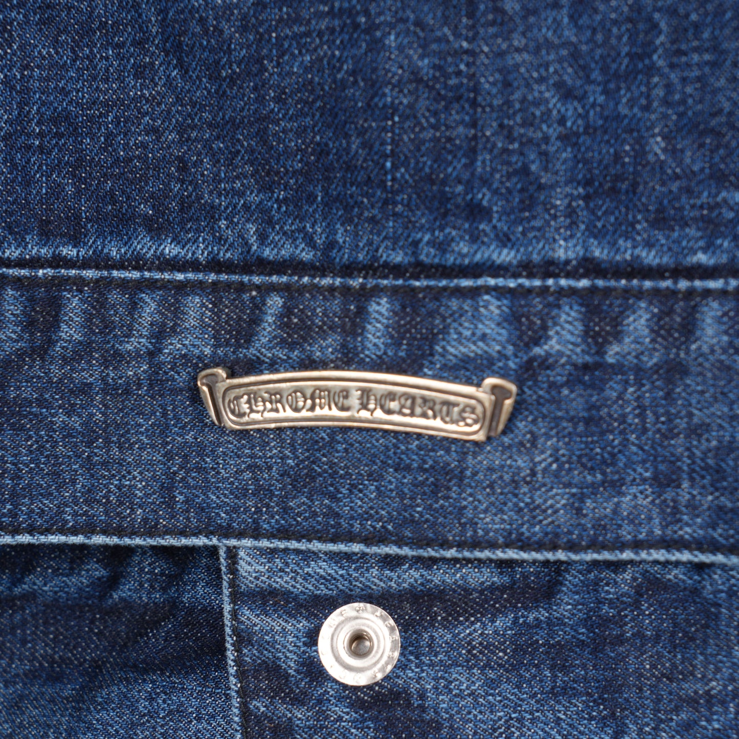 CHROME HEARTS Motorbreath Dagger Zip Denim Jacket