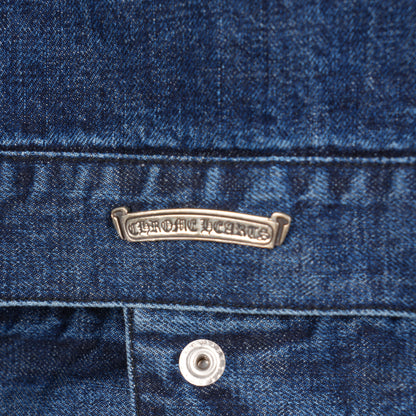 CHROME HEARTS Motorbreath Dagger Zip Denim Jacket