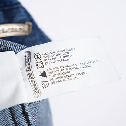 CHROME HEARTS Motorbreath Dagger Zip Denim Jacket