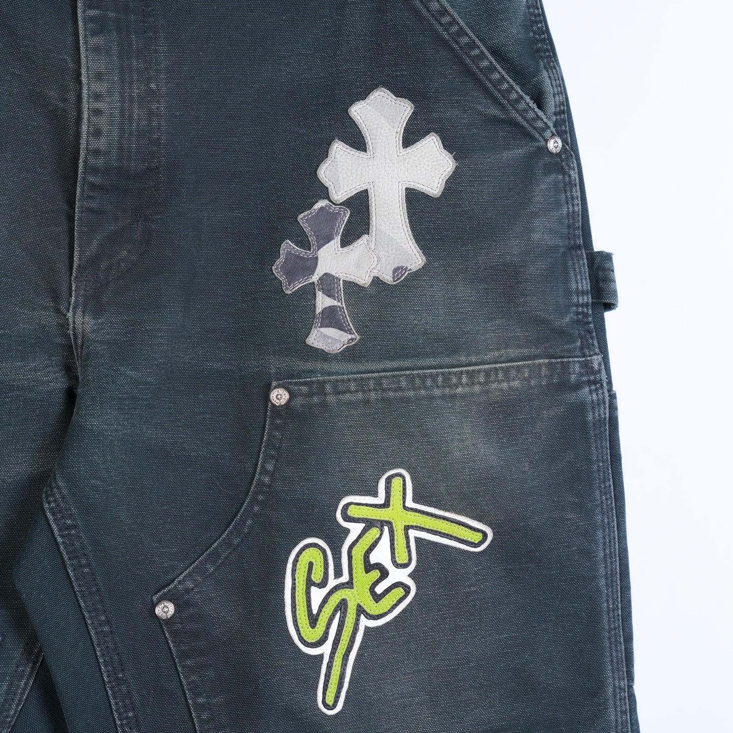 CHROME HEARTS SEX RECORDS DOUBLE KNEE CARPENTER PANTS