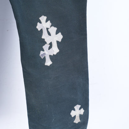 CHROME HEARTS SEX RECORDS DOUBLE KNEE CARPENTER PANTS