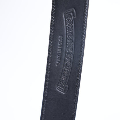 CHROME HEARTS OVAL BUCKLE WITH BLACK STRAP