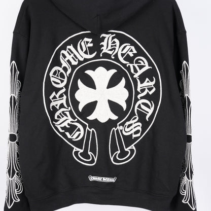 CHROME HEARTS PARIS BEADED ZIP UP HOODIE