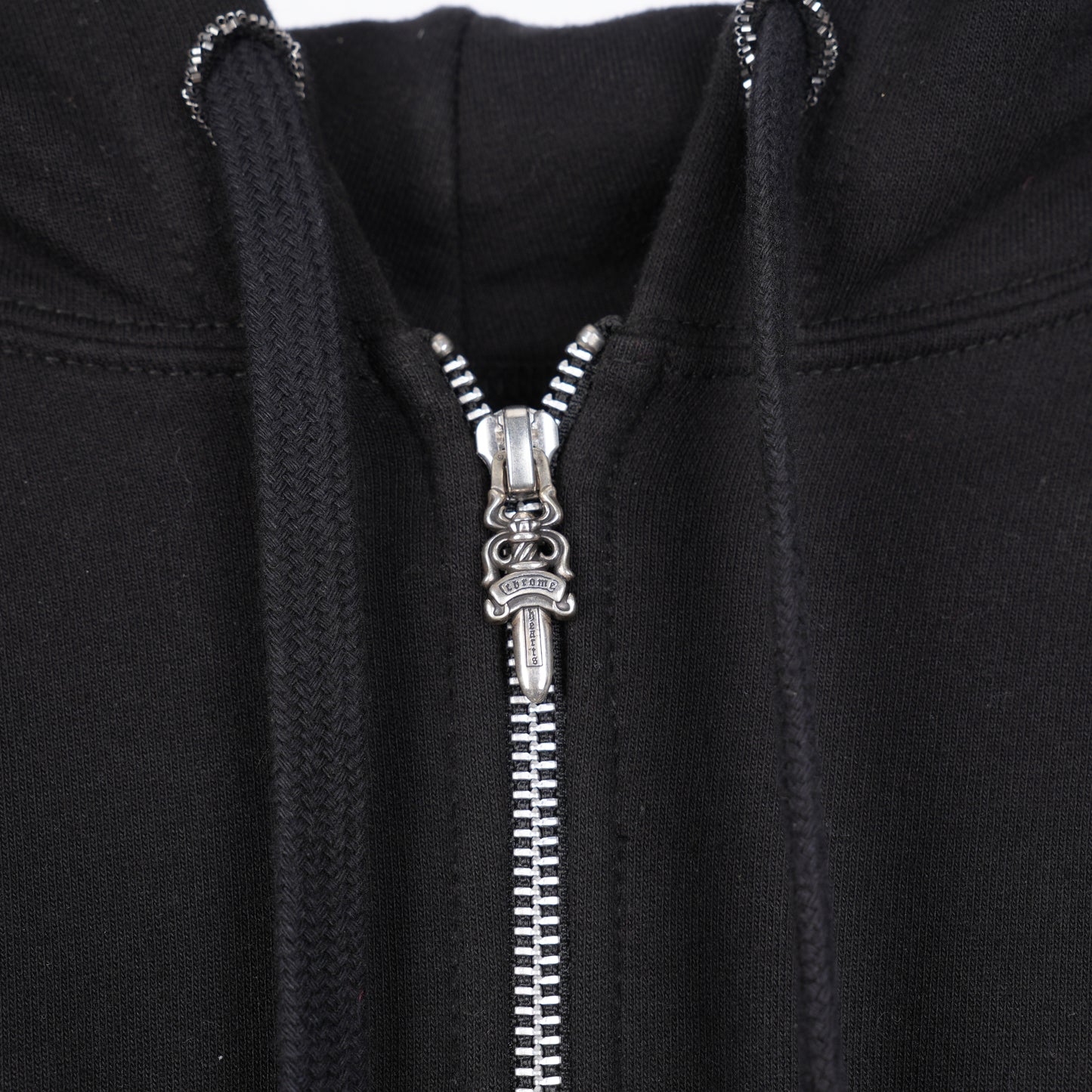 CHROME HEARTS SEQUIN LARGE CROSS PARIS COUTOURE ZIP UP HOODIE