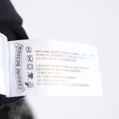 CHROME HEARTS SEQUIN LARGE CROSS PARIS COUTOURE ZIP UP HOODIE