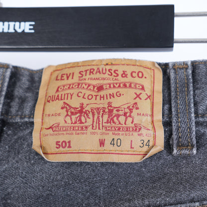 CHROME HEARTS BLACK CROSS PATCH 501 LEVI