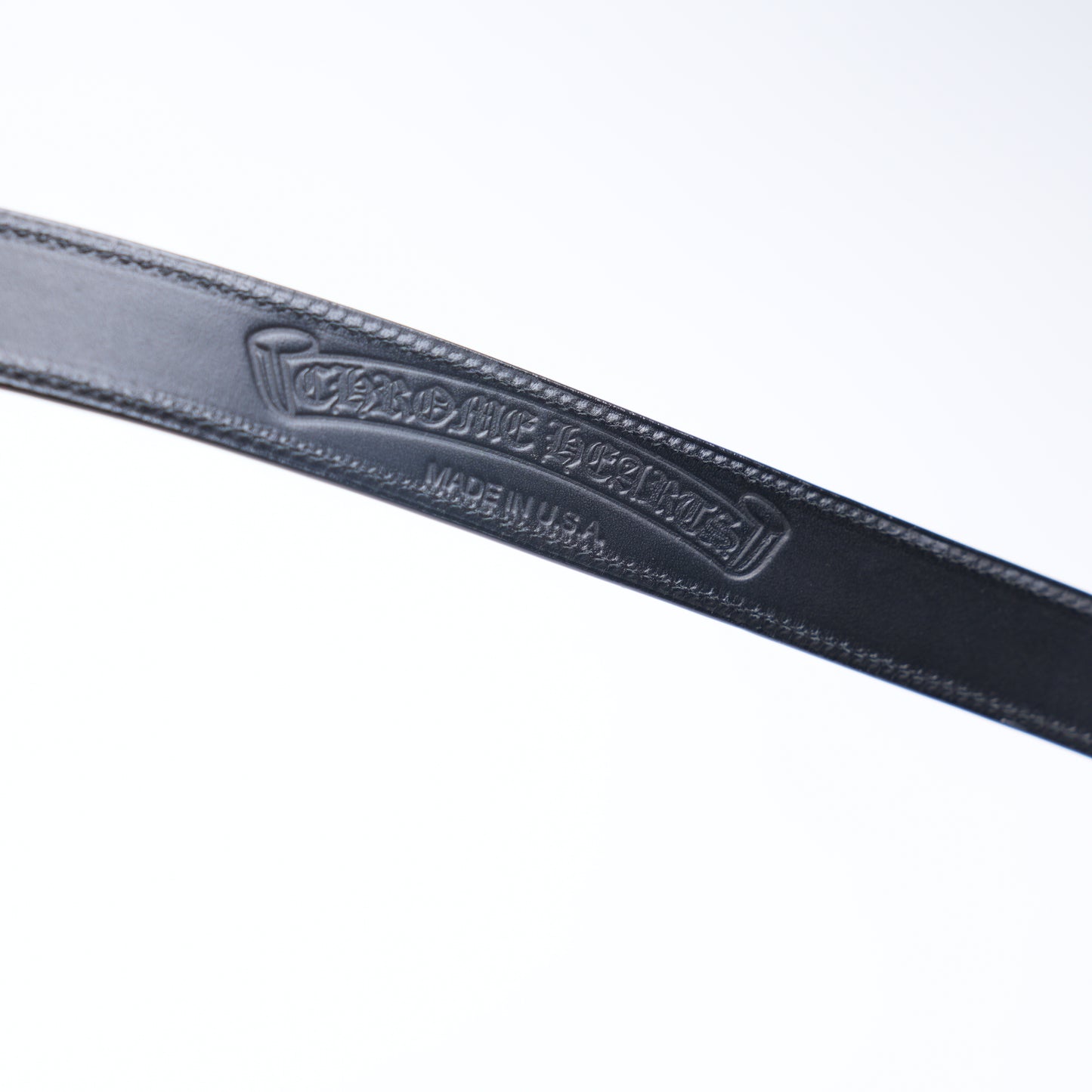 CHROME HEARTS PLAIN BLACK BELT STRAP 1 INCH SIZE 34 BRAND NEW
