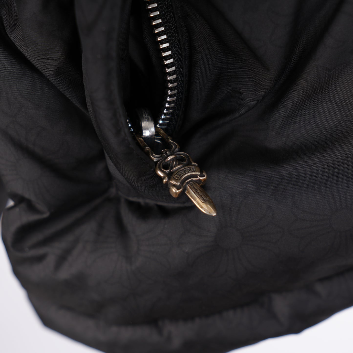 CHROME HEARTS BLACK MONOGRAM DOWN PUFFER JACKET