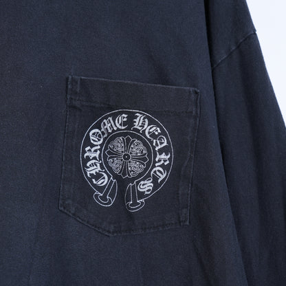 CHROME HEARTS VINTAGE CEMETERY LONG SLEEVE POCKET T-SHIRT