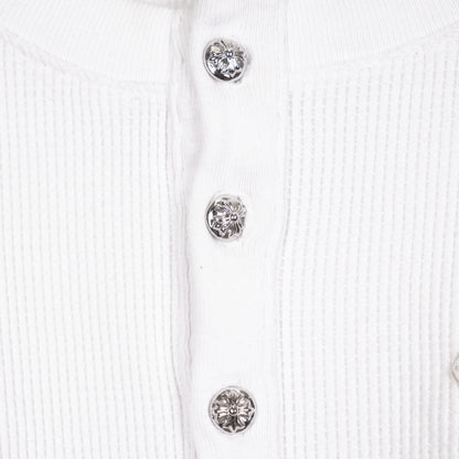 CHROME HEARTS WHITE PATCH HENLEY LONG SLEEVE