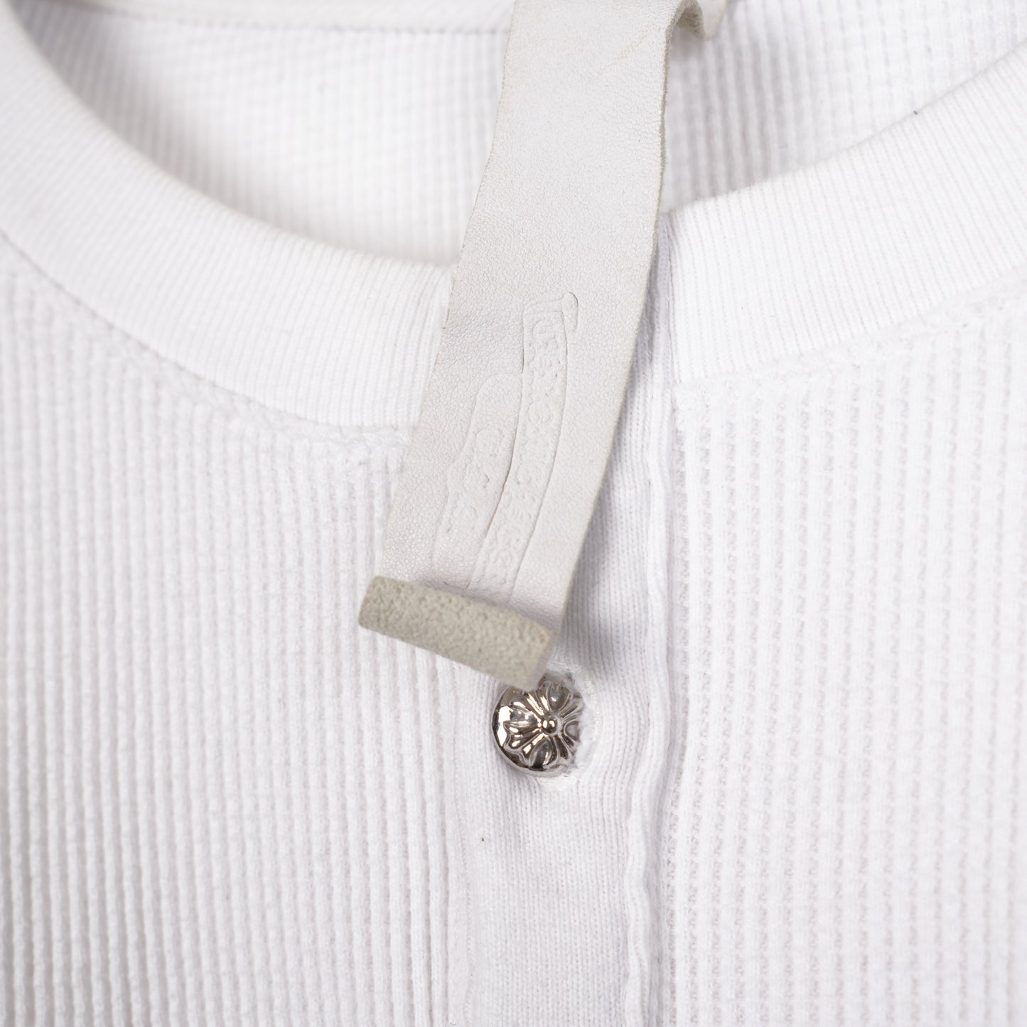 CHROME HEARTS WHITE PATCH HENLEY LONG SLEEVE