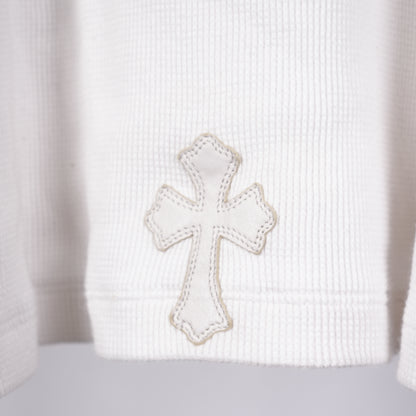 CHROME HEARTS WHITE PATCH HENLEY LONG SLEEVE