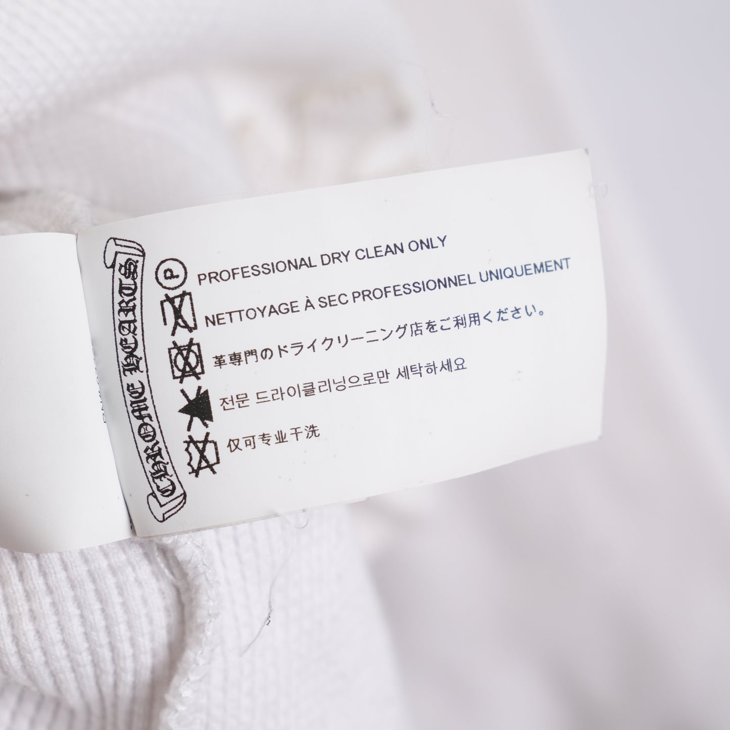 CHROME HEARTS WHITE PATCH HENLEY LONG SLEEVE