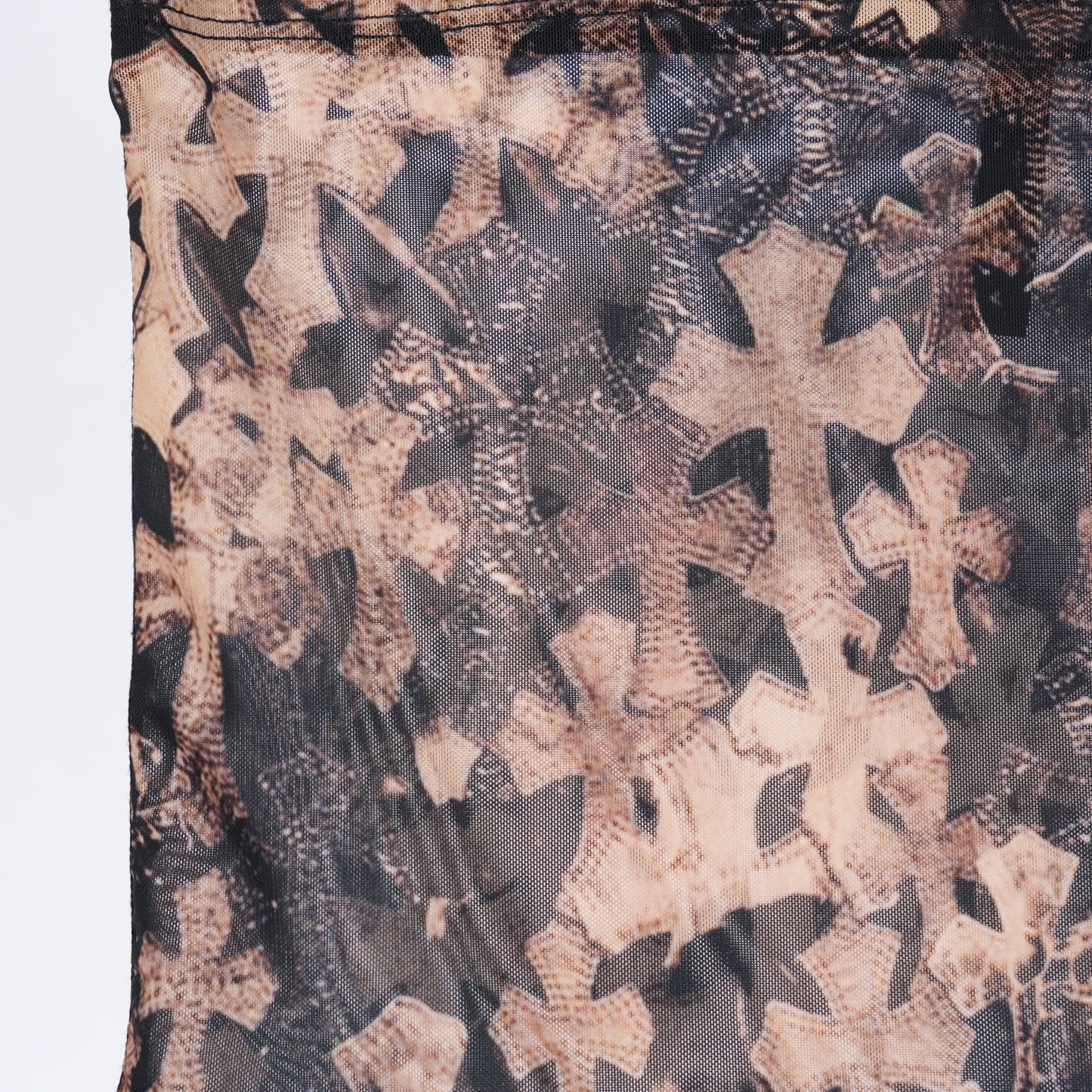 CHROME HEARTS ALLOVER FLOODED CROSS PRINT MINISKIRT