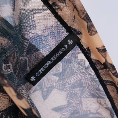 CHROME HEARTS ALLOVER FLOODED CROSS PRINT MINISKIRT
