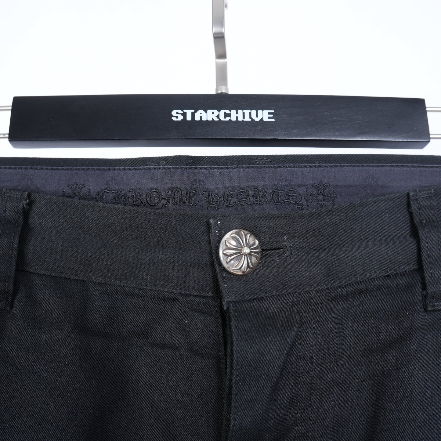 CHROME HEARTS BLACK CAMO CHINO PANTS