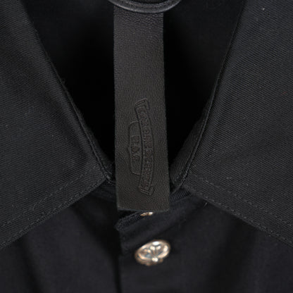 CHROME HEARTS BLACK CHEETAH PATCH WORK DOG JACKET