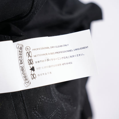 CHROME HEARTS BLACK CHEETAH PATCH WORK DOG JACKET