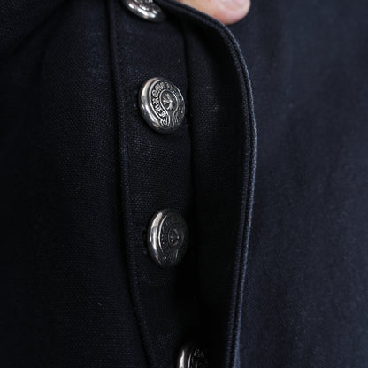 BLACK CARPENTER PATCH SHORTS