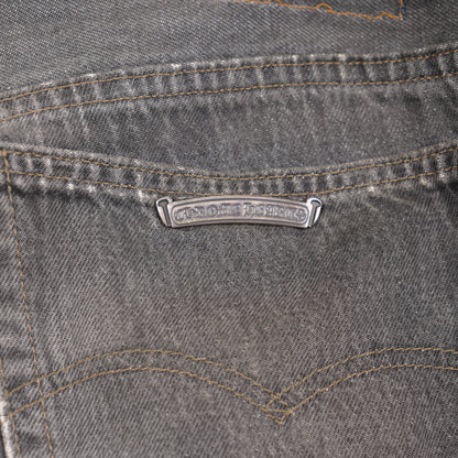 CHROME HEARTS X GALLERY DEPT BLACK PATCH GREY WASH LEVIS DENIM
