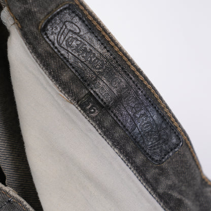 CHROME HEARTS X GALLERY DEPT BLACK PATCH GREY WASH LEVIS DENIM