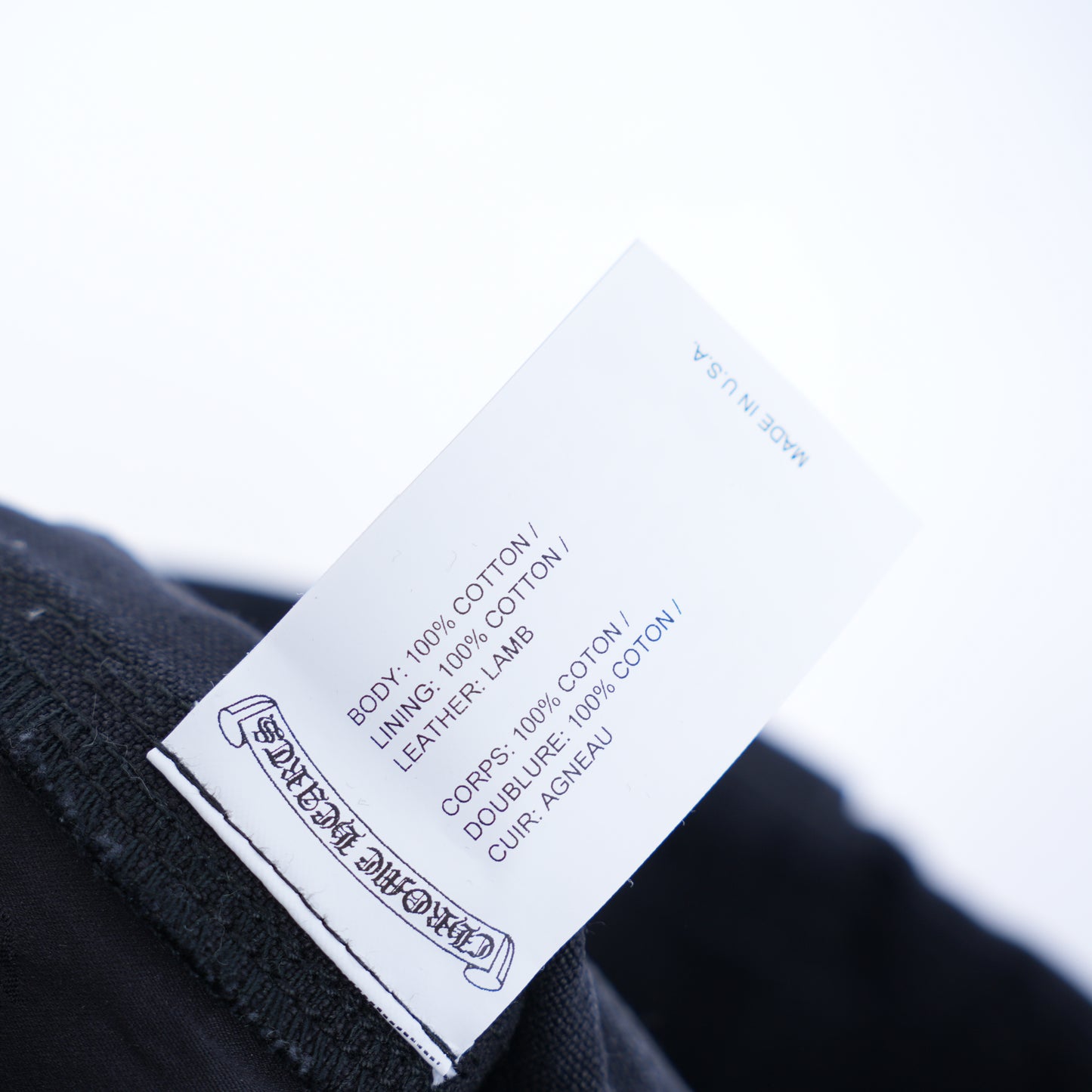 BLACK CARPENTER PATCH SHORTS