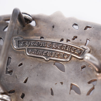 CHROME HEARTS 1.5" SILVER CEMETERY BUCKLE