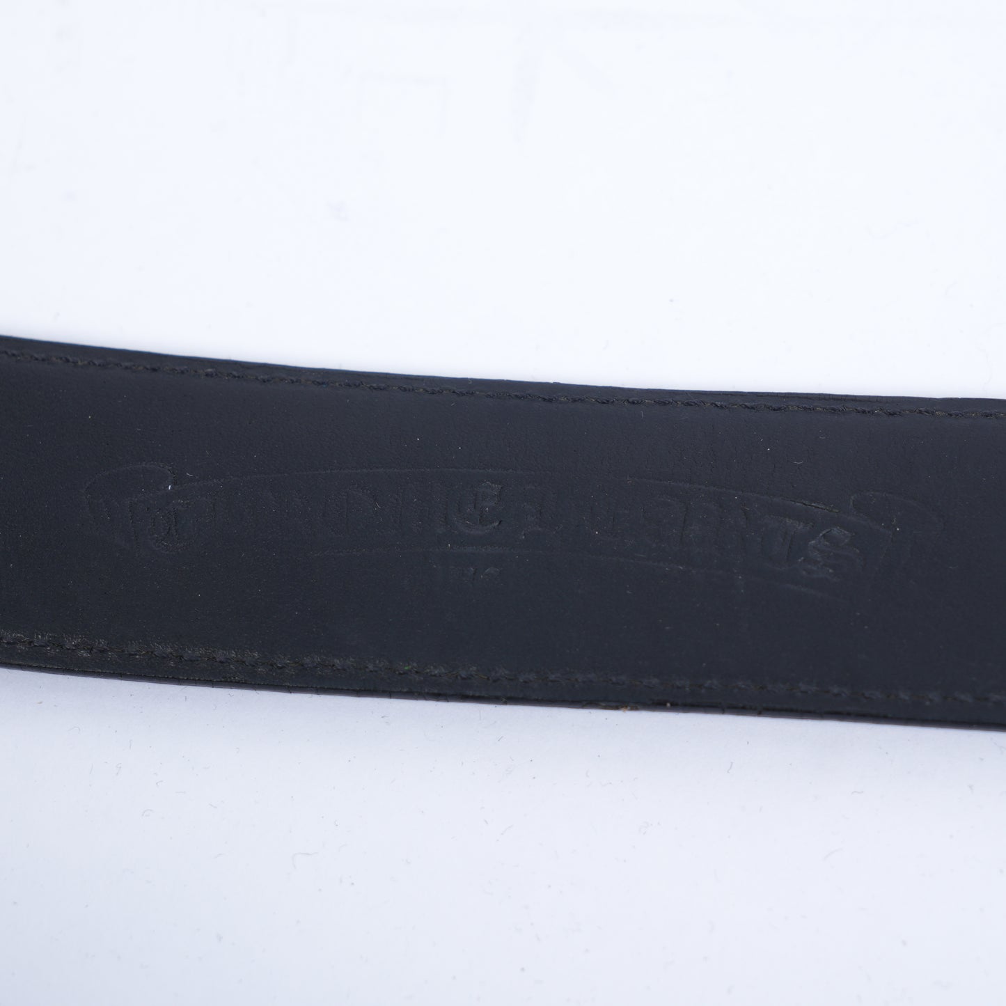 CEMETERY BELT BLACK CROSS PATCH STRAP