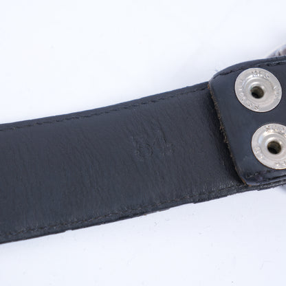 CEMETERY BELT BLACK CROSS PATCH STRAP