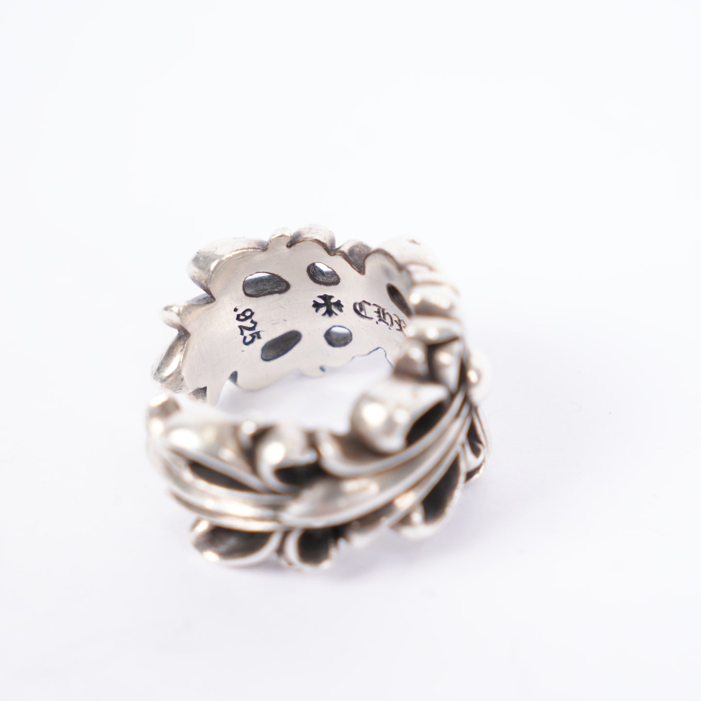 CHROME HEARTS DOUBLE FLORAL RING