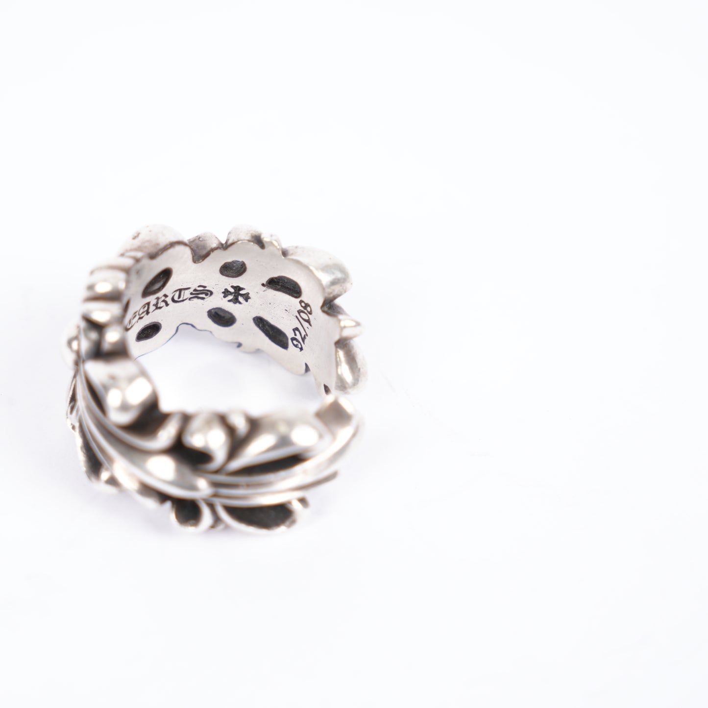 CHROME HEARTS DOUBLE FLORAL RING