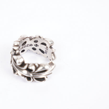 CHROME HEARTS DOUBLE FLORAL RING
