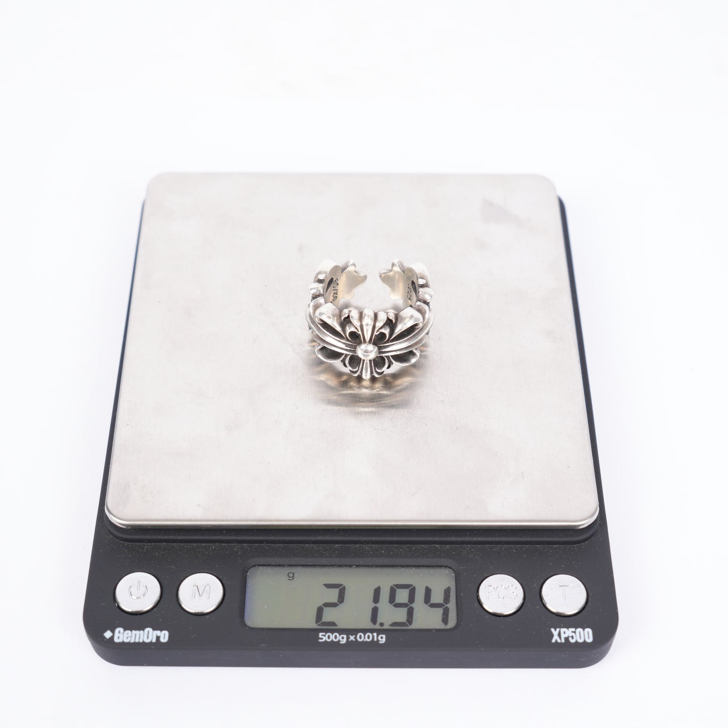 CHROME HEARTS DOUBLE FLORAL RING