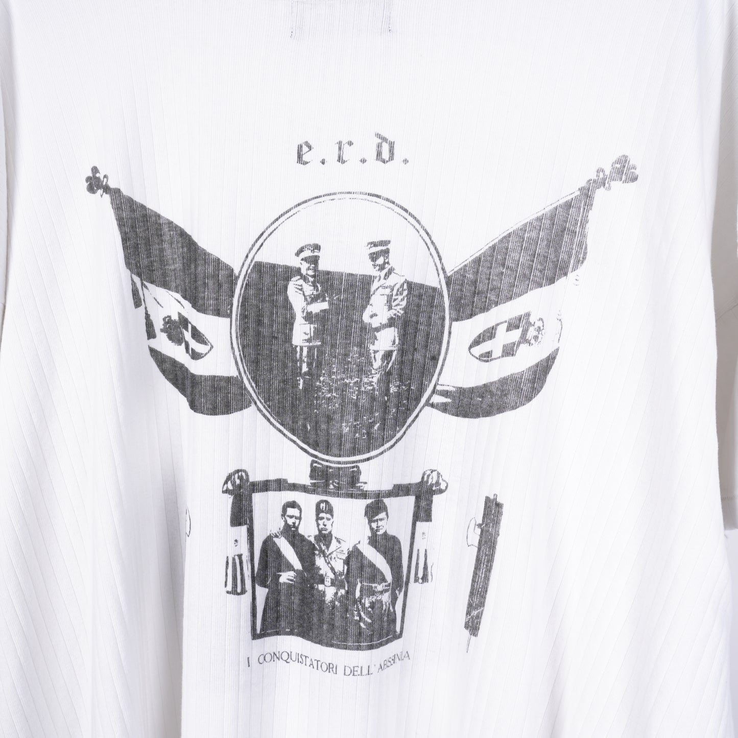 ERD ARCHITETTURA DI MUSSOLINI RIBBED SHORT SLEEVE TEE