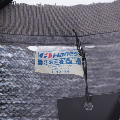 1980S HARLEYS AND GOOD WHISKEY THRASHED FADED LONG SLEEVE T-SHIRT