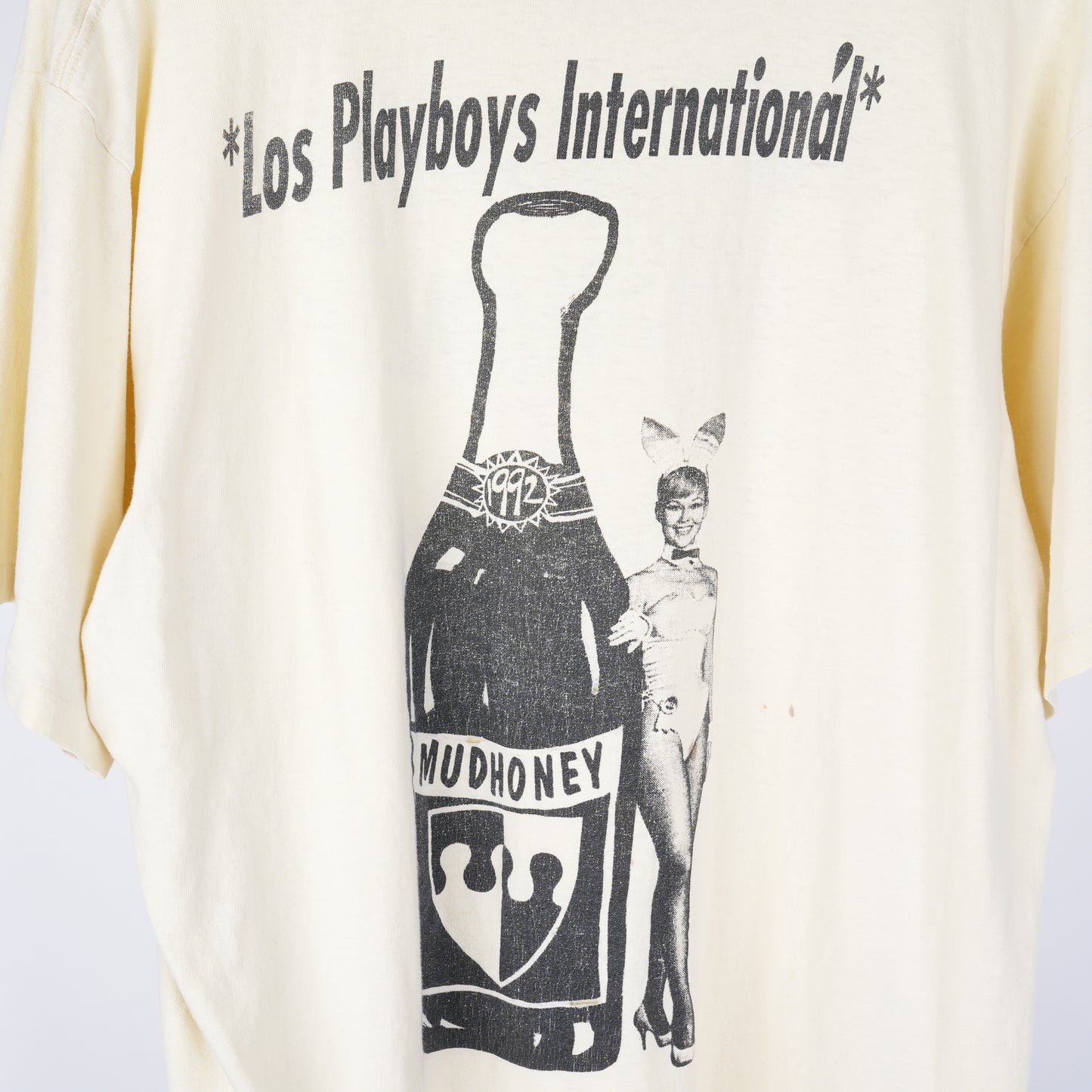 VINTAGE 1990S MUDHONEY MARCH TO FUZZ PLAYBOYS BAND T-SHIRT