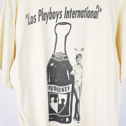 VINTAGE 1990S MUDHONEY MARCH TO FUZZ PLAYBOYS BAND T-SHIRT