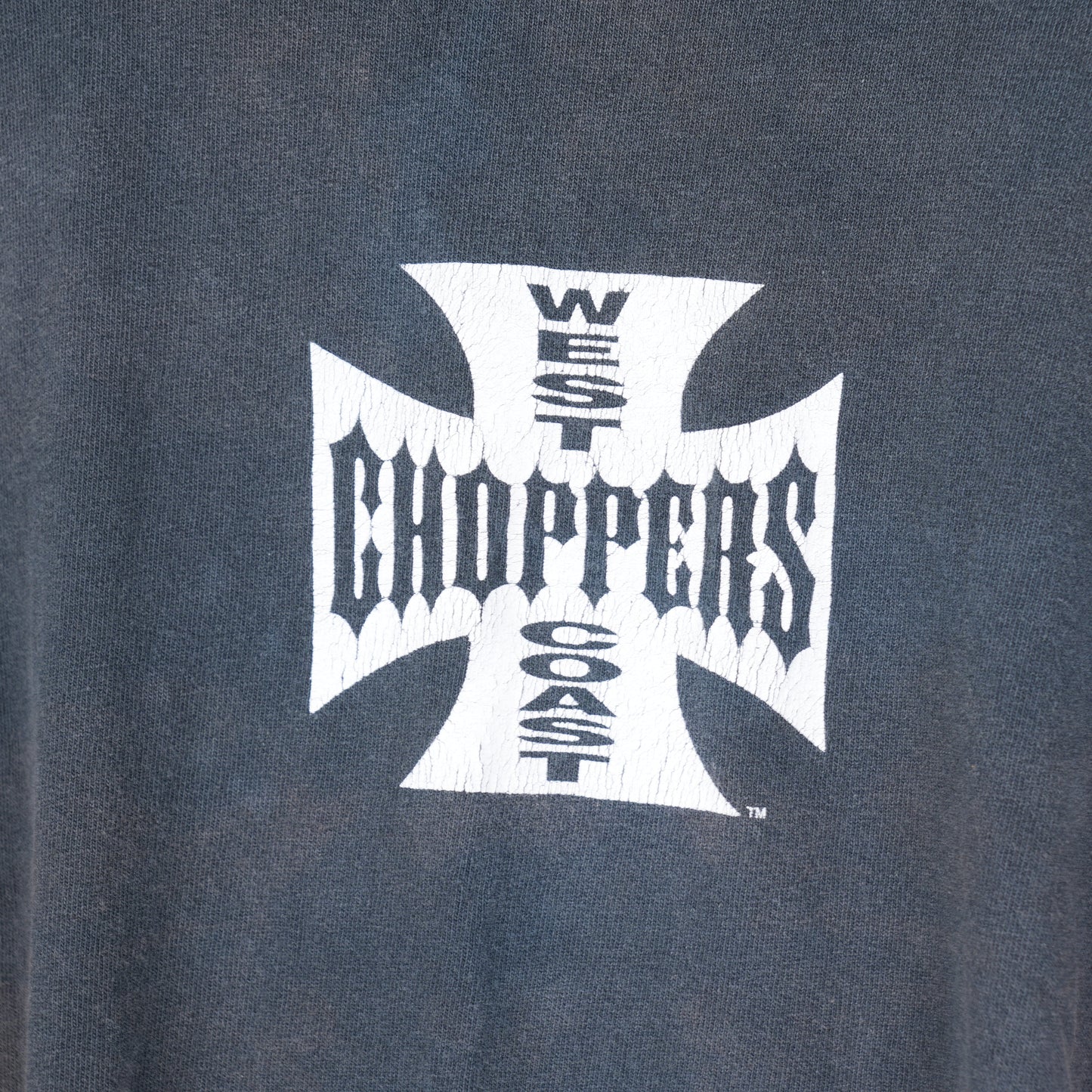 VINTAGE WEST COAST CHOPPERS WCC FADED THRASHED T-SHIRT