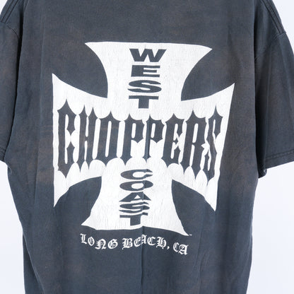VINTAGE WEST COAST CHOPPERS WCC FADED THRASHED T-SHIRT