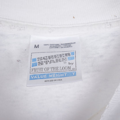 VINTAGE WHITE UNIVERSITARIOS PARA EL MUNDO T-SHIRT SCREEN STARS