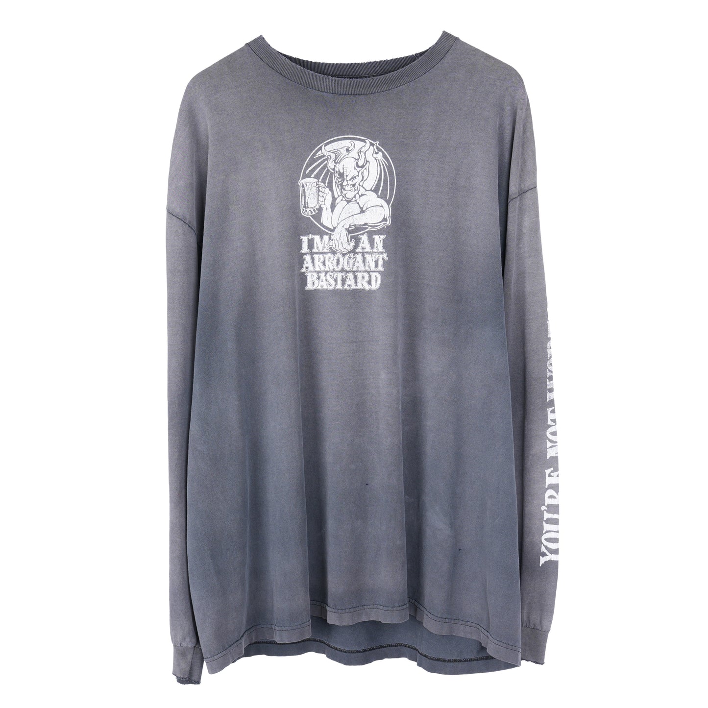 VINTAGE ARROGANT BASTARD ALE FADED LONG SLEEVE T-SHIRT