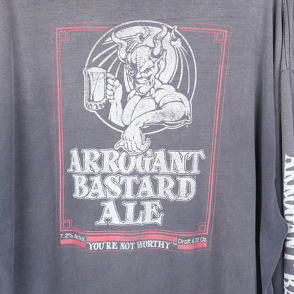 VINTAGE ARROGANT BASTARD ALE FADED LONG SLEEVE T-SHIRT