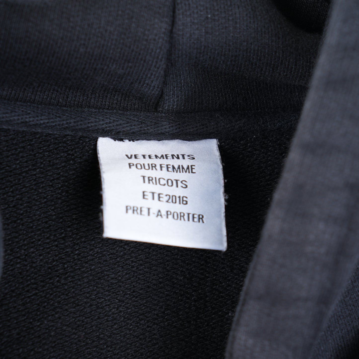 VETEMENTS HOODIE HOODIE