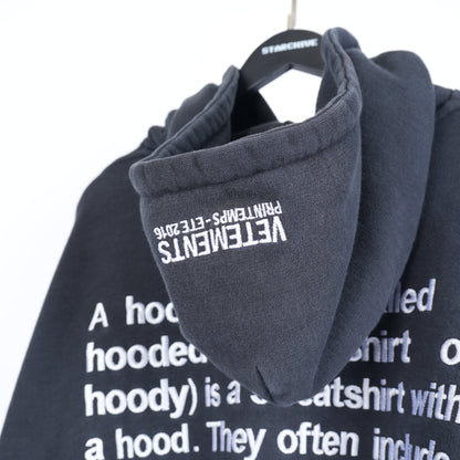 VETEMENTS HOODIE HOODIE